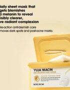Some By Mi Yuja Niacin Anti Blemish Daily Mask mască textilă iluminatoare pentru uniformizarea nuantei tenului pachet mare 30 buc