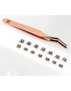 SOSU Cosmetics Hidden Agenda Undetectable Lashes pachet cu gene fără noduri autoadezive 10mm Brown 16 buc