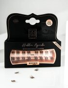 SOSU Cosmetics Hidden Agenda Undetectable Lashes pachet cu gene fără noduri autoadezive 10mm Brown 16 buc