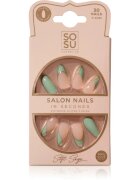 SOSU Cosmetics Salon Nails unghii artificiale culoare Soft Sage 30 buc