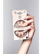 SOSU Cosmetics Salon Nails unghii artificiale culoare Soft Sage 30 buc