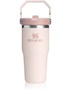 Stanley IceFlow™ Flip Straw 2.0 Tumbler sticlă termos din oțel inoxidabil Rose Quartz 410 ml