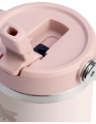 Stanley IceFlow™ Flip Straw 2.0 Tumbler sticlă termos din oțel inoxidabil Rose Quartz 410 ml