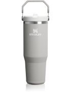 Stanley IceFlow™ Flip Straw Tumbler sticlă inoxidabilă pentru apă Ash 890 ml