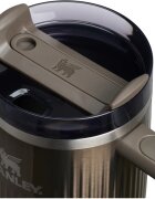 Stanley Quencher H2.O FlowState™ Fluted Tumbler pahar din oțel inoxidabil cu pai mare Gunmetal Shine 1 buc