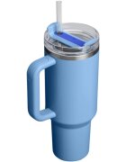 Stanley Quencher H2.O FlowState™ Tumbler pahar din oțel inoxidabil cu pai mare Blue Sky 1 buc