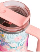 Stanley Quencher H2.O FlowState™ Tumbler pahar din oțel inoxidabil cu pai medium sorbet wildflower 1 buc