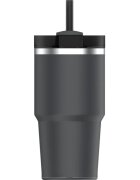 Stanley Quencher H2.O FlowState™ Tumbler pahar din oțel inoxidabil cu pai mic Black 2.0 1 buc