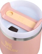 Stanley Quencher H2.O FlowState™ Tumbler pahar din oțel inoxidabil cu pai mic Peach Rose 1 buc
