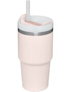 Stanley Quencher H2.O FlowState™ Tumbler pahar din oțel inoxidabil cu pai mic Rose Quartz 1 buc