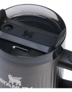 Stanley Quencher H2.O Fluted Tumbler pahar din oțel inoxidabil cu pai mic Black PVD 1 buc