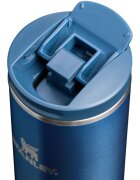 Stanley Transit Fliptop Mug cană termoizolantă mic Glacial Blue Shine 350 ml