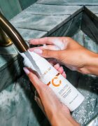 SUNEWMED+ Active Foaming Cleanser Face and Eye Makeup Removal spuma de curatare cu vitamina C 200 ml