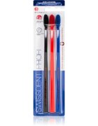 Swissdent Profi Colours periuțe de dinți soft-mediu black red blue 3 buc