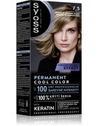 Syoss Permanent Cool Color Culoare permanenta pentru par cu subton rece culoare 7_5 Natural Ashy Blond 1 buc