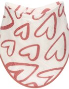 T-Tomi BIO Bamboo Bibs Pink Hearts bavețică 27 x 42 cm 1 buc
