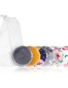 T-Tomi Make-up Removal Pads Set Soft 1 Week dischete demachiante lavabile COLOUR + Laundry Wash Bag 7 buc