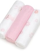 T-Tomi TETRA Cloth Diapers HIGH QUALITY scutece textile Bunnies 70x70 cm 3 buc