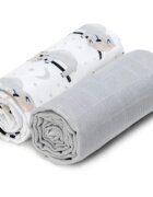 T-Tomi TETRA Cloth Towels EXCLUSIVE COLLECTION prosop Sloths 90x100 cm 2 buc