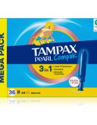 Tampax Pearl Compak Regular tampoane cu aplicator 36 buc
