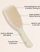 Tangle Teezer Large Ultimate Detangler Vanilla perie par tip paleta pe părul umed Vanilla 1 buc