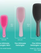 Tangle Teezer The Ultimate Detangler Mini perie de tip paletă pentru toate tipurile de păr Runway Pink 1 buc
