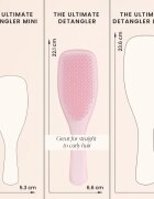 Tangle Teezer The Ultimate Detangler perie de tip paletă pentru toate tipurile de păr Millennial Pink 1 buc
