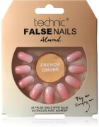 Technic Cosmetics False Nails Almond unghii artificiale French Ombré 24 buc