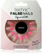 Technic Cosmetics False Nails Squareletto unghii artificiale Ombre 24 buc