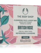 The Body Shop British Rose Cleansing Bar săpun solid corp si fata 100 g
