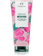 The Body Shop British Rose Shower Scrub exfoliant delicat pentru corp cu aromă de trandafiri 200 ml