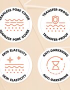TIRTIR Mask Fit AI Filter Cushion Mini burete cu machiaj de lungă durată cu efect matifiant culoare 24N Latte 4.5 g
