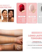 TIRTIR Mask Fit All Cover Cushion Mini machiaj matifiant în burete culoare 17C Porcelain 4.5 g