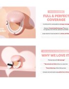 TIRTIR Mask Fit All Cover Cushion Mini machiaj matifiant în burete culoare 17C Porcelain 4.5 g
