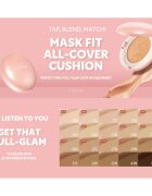 TIRTIR Mask Fit All Cover Cushion Mini machiaj matifiant în burete culoare 25N Mocha 4.5 g