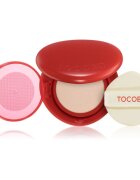 TOCOBO Apple Dewy Fit Cushion burete cu machiaj de lungă durată SPF 50+ culoare 21C Peach 15 g