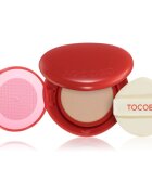 TOCOBO Apple Dewy Fit Cushion burete cu machiaj de lungă durată SPF 50+ culoare 21W Vanilla 15 g