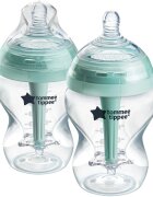 Tommee Tippee Advanced Anti-Colic biberon auto-sterilizant anti-colici Slow Flow 0m+ 2x260 ml