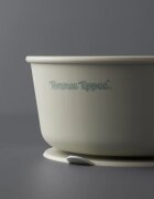Tommee Tippee EasiStick™ Silicone Bowl & Spoon bol din silicon cu ventuză 4m+ Green 1 buc