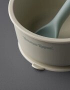 Tommee Tippee EasiStick™ Silicone Bowl & Spoon bol din silicon cu ventuză 4m+ Green 1 buc