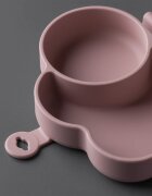 Tommee Tippee EasiStick™ Silicone Foldable Plate caserolă de mâncare 4m+ Pink 1 buc