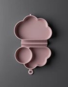Tommee Tippee EasiStick™ Silicone Foldable Plate caserolă de mâncare 4m+ Pink 1 buc