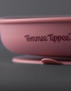 Tommee Tippee EasiStick™ Silicone Weaning Plate farfurie cu ventuză 4m+ Pink 1 buc