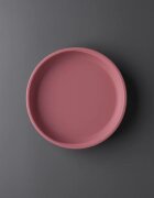 Tommee Tippee EasiStick™ Silicone Weaning Plate farfurie cu ventuză 4m+ Pink 1 buc