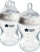 Tommee Tippee Natural Start Anti-Colic biberon pentru sugari Slow Flow 0m+ 2x260 ml