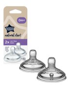 Tommee Tippee Natural Start Anti-Colic Teat tetină pentru biberon Variable Flow 0m+ 2 buc