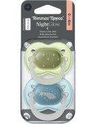 Tommee Tippee NightGlow Soother 0-6m suzetă Boy 2 buc