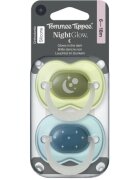 Tommee Tippee NightGlow Soother 6-18m suzetă Boy 2 buc