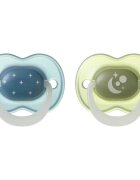 Tommee Tippee NightGlow Soother 6-18m suzetă Boy 2 buc