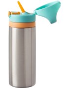 Tommee Tippee On The Go sticlă termos din oțel inoxidabil cu suzetă din silicon 24m+ 500 ml